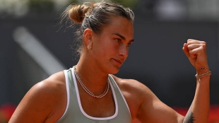 Sabalenka tira de garra para plantarse en octavos del Mutua Madrid Open. Fuente: Getty