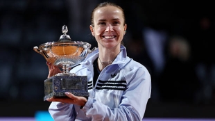 Así fue la cómica dedicatoria de Svitolina a Monfils tras ganar en Roma