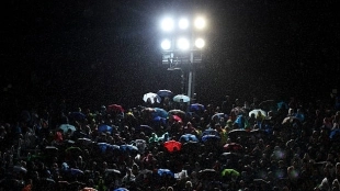 La lluvia suspende el Sinner - Medvevev, que se terminará en el día de mañana
