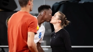 Svitolina y Monfils entrenan en pareja antes de su debut en Roland Garros