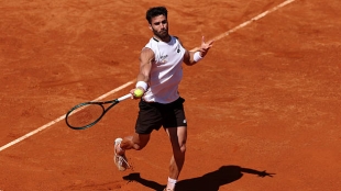Andrea Pellegrino wins against Tiafoe in Rome. Photo: gettyimages