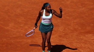 Cori Gauff defeats Jovic in Rome. Photo: gettyimages