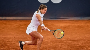 Diane Parry abandona el revés a una mano. Foto: gettyimages