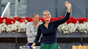 Marta Kostyuk speaks as a finalist of the Mutua Madrid Open 2026. Photo: gettyimages

Marta Kostyuk parle en tant que finaliste du Mutua Madrid Open 2026. Photo : gettyimages