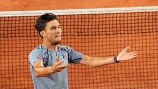 Raphael Collignon, problemi a Roland Garros. Foto: gettyimages.