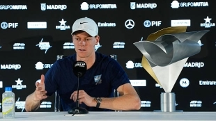 Sinner lo tiene claro: "No me puedo comparar ni con Rafa, ni con Novak ni con Roger"