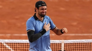 Berrettini sube más de 50 puestos en el ránking ATP tras meterse en cuartos de Roland Garros