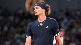 Zverev se va de una entrevista al ser preguntado por su denuncia por violencia doméstica. Fuente: Getty Images.