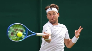 Casper Ruud, mancanza di interesse sull'erba. Foto: gettyimages