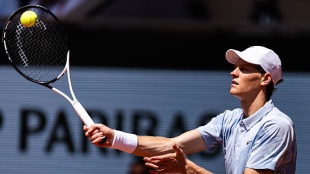 Jannik Sinner volverá a la competición en Londres, en una exhibición. Fuente: Getty