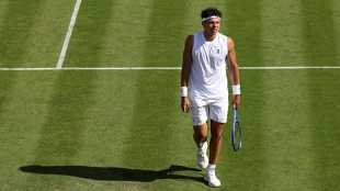 Courier, molto critico con la sconfitta di Shelton a Wimbledon. Fonte: Getty Images.