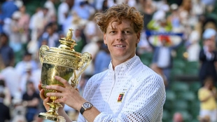 El preocupante descenso en audiencia de las finales de Wimbledon en Reino Unido. Fuente: Getty Images.