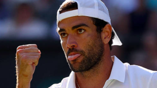 Berrettini manda un avvertimento a Wimbledon: "So di poter battere chiunque, specialmente su questa superficie". Fonte: Getty