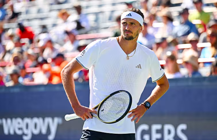 Desastre para Zverev y para Montreal: el torneo se queda sin ningún top-5 mundial. Fuente: Getty