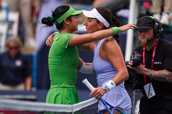 Alexandra Eala derrotó a Jessica Pegula en Washington. Fuente: Getty