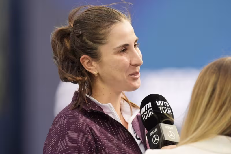 Belinda Bencic explique son retrait face à Gauff à Toronto en raison d'un problème de hanche. Source : Getty