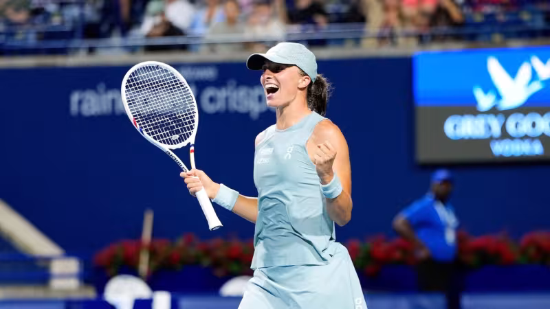 Iga Swiatek vuelve al top-5 del ranking WTA. Foto: gettyimages