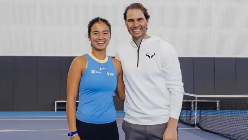 Rafa Nadal presume de Alexandra Eala tras su éxito en Washington. Fuente: Getty