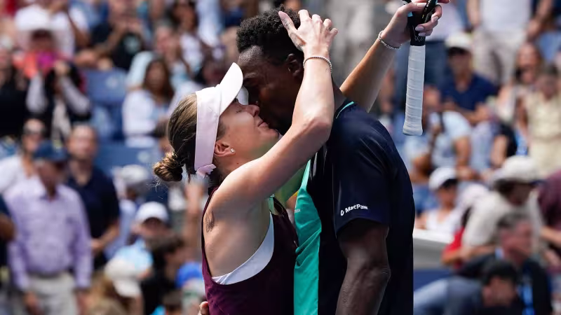Svitolina y Monfils, homenaje. Foto: gettyimages