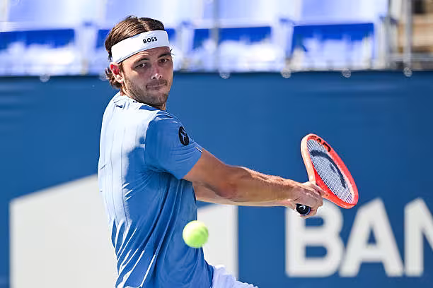 Taylor Fritz, problemas de rodilla en Cincinnati. Foto: gettyimages
