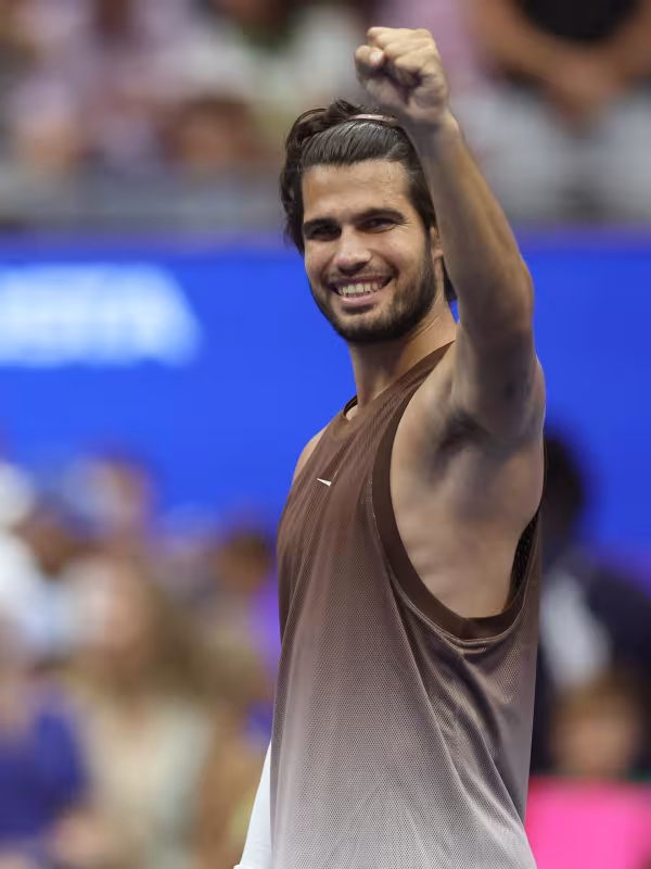 Alcaraz, sur la célébration du gardien : « Mes deux petits frères me l'ont demandé ». Photo : Gettyimages