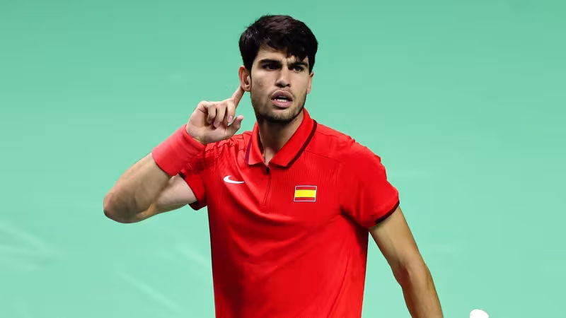 Carlos Alcaraz podría jugar las Finales Copa Davis 2026. Foto: gettyimages