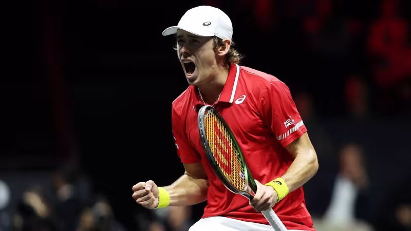 Álex de Miñaur gana a Zverev en Laver Cup. Foto: gettyimages