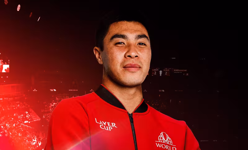 Brandon Nakashima gagne à la Laver Cup. Photo : gettyimages
