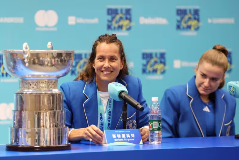 Barbora Strycova, quarta donna a conquistare la Billie Jean King Cup sia dalla pista che dalla panchina. Fonte: Getty