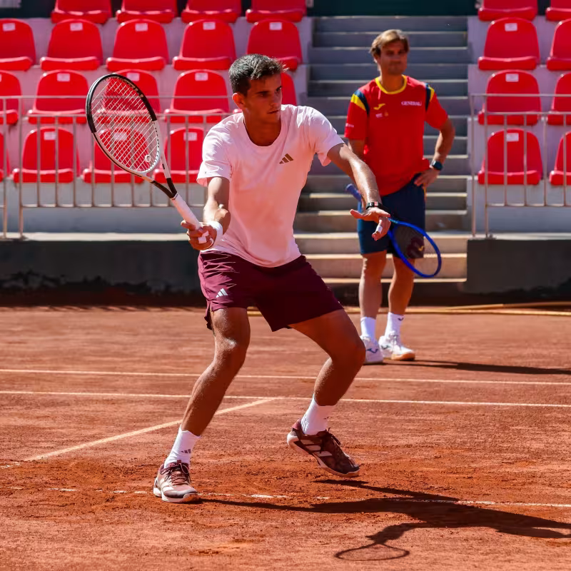 Jódar fainted during a Davis Cup training session. Photo: Getty Images