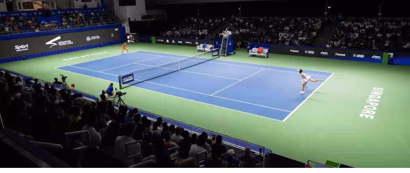 Sangria totale au WTA de Singapour. Photo : Gettyimages
