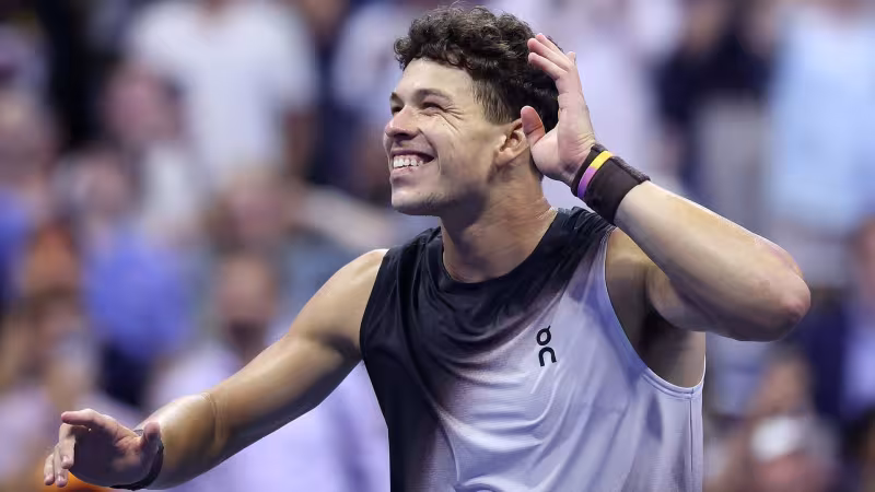 Ben Shelton, semifinal schedule for the US Open 2026. Photo: Getty Images