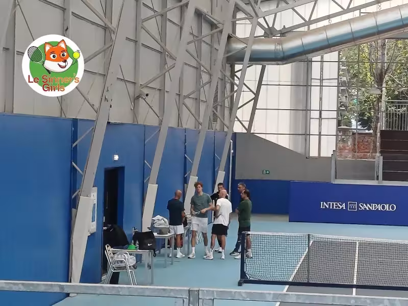 Imágenes de Sinner en su entrenamiento.