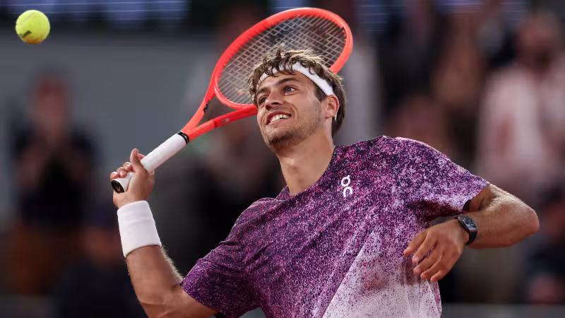 Flavio Cobolli, favorito en Lyon. Foto: gettyimages