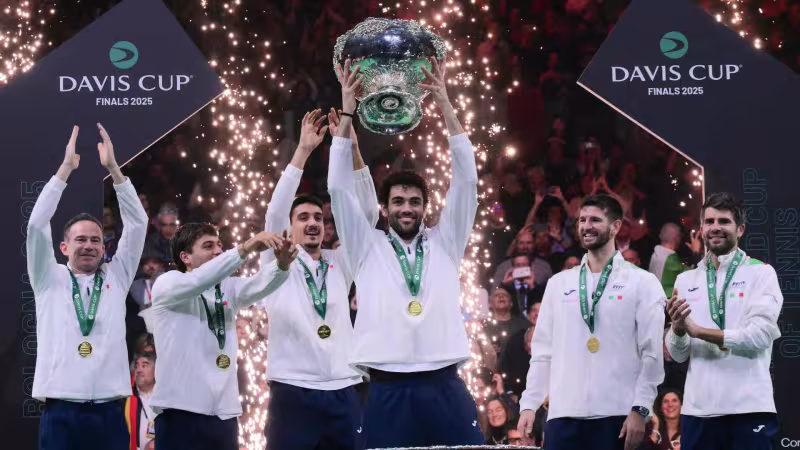 L'Italia conferma la sua squadra per difendere la Coppa Davis senza la presenza di Berrettini. Foto: Gettyimages