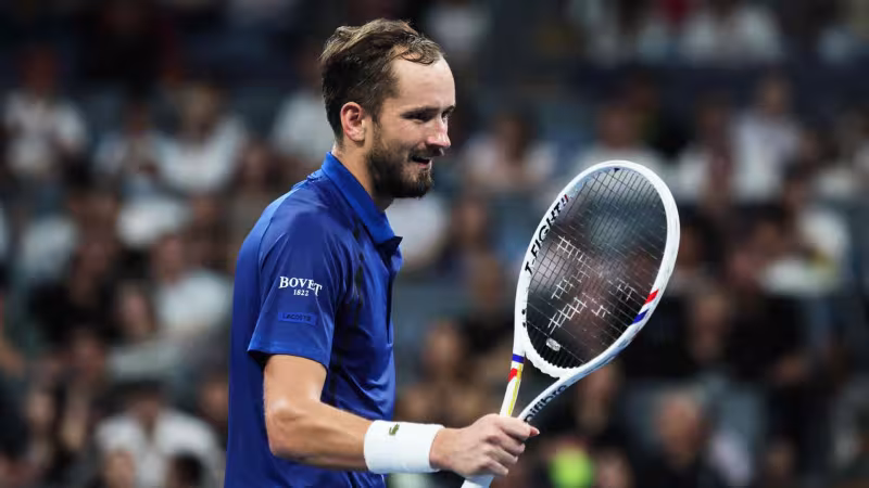 Medvedev no esconde su opinión sobre Djokovic: "Está loco porque ya es viejo”. Foto: Gettyimages
