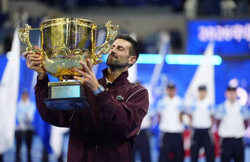 Djokovic, tras conquistar Pekín: “Este trofeo significa para mí mucho más que un simple trofeo”. Fuente: Getty