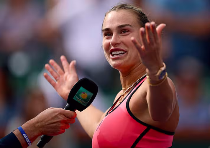 Sabalenka: “Espero que mis oponentes se distraigan con el diamante”