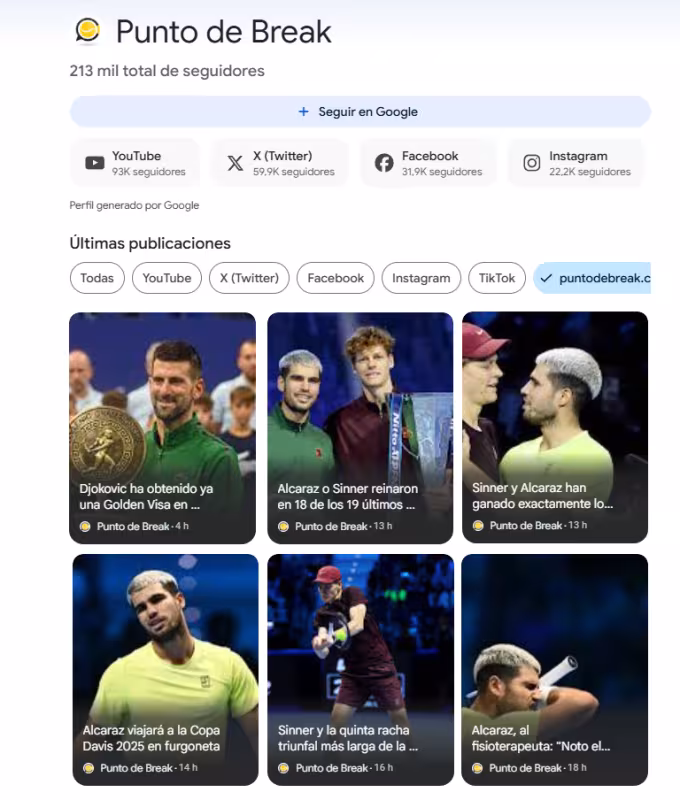 Así podrás seguir a Punto de Break en Google Discover