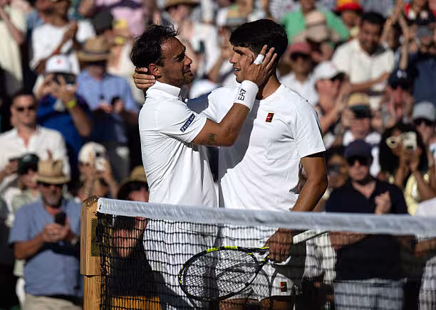 Fognini habla en Wimbledon: "Mi mayor deseo es que Djokovic gane otro Grand Slam, es una gran persona"