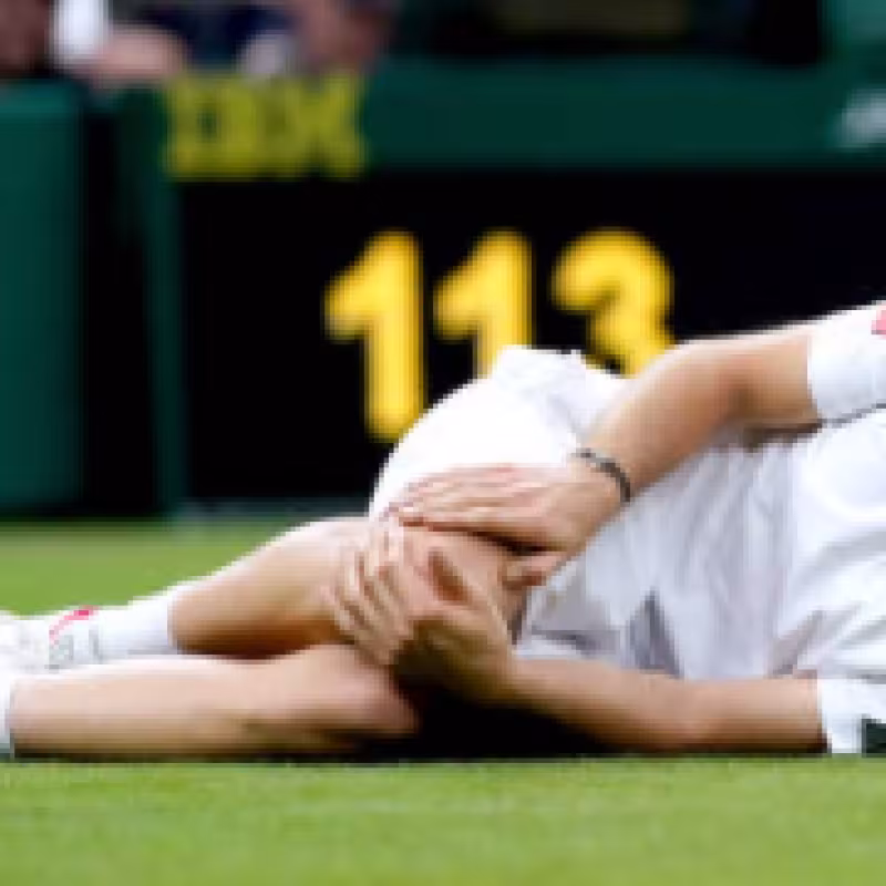 Mannarino se retiró frente a Federer. Foto: Getty
