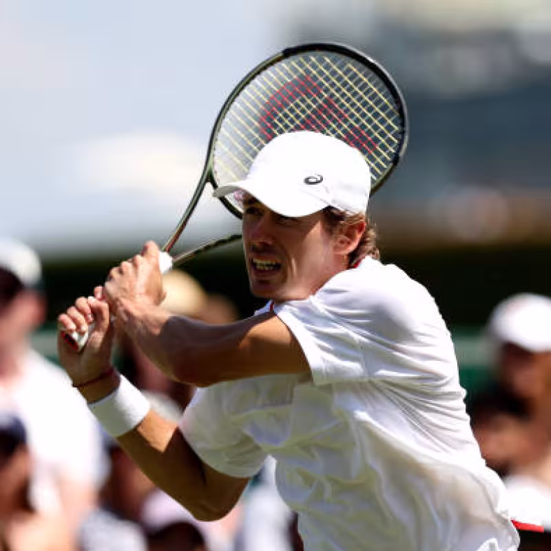 Álex de Miñaur en Wimbledon 2023. Foto: getty