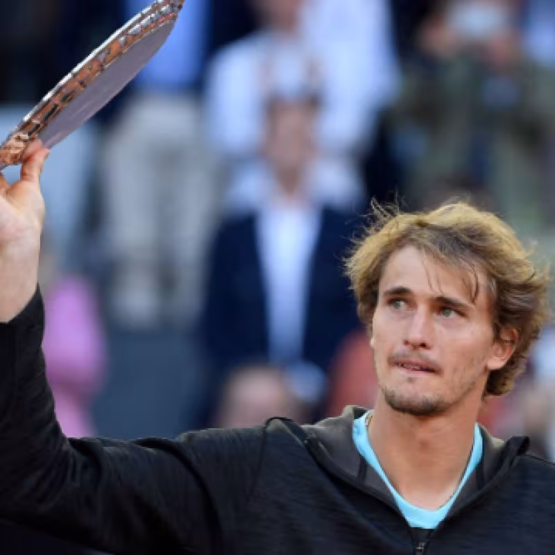Alexander Zverev en el Mutua Madrid Open. Foto: Getty