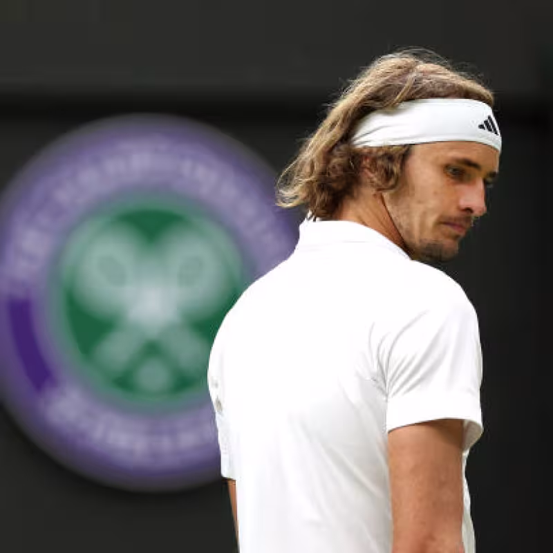 Alexander Zverev, en Wimbledon 2023. Foto: Getty