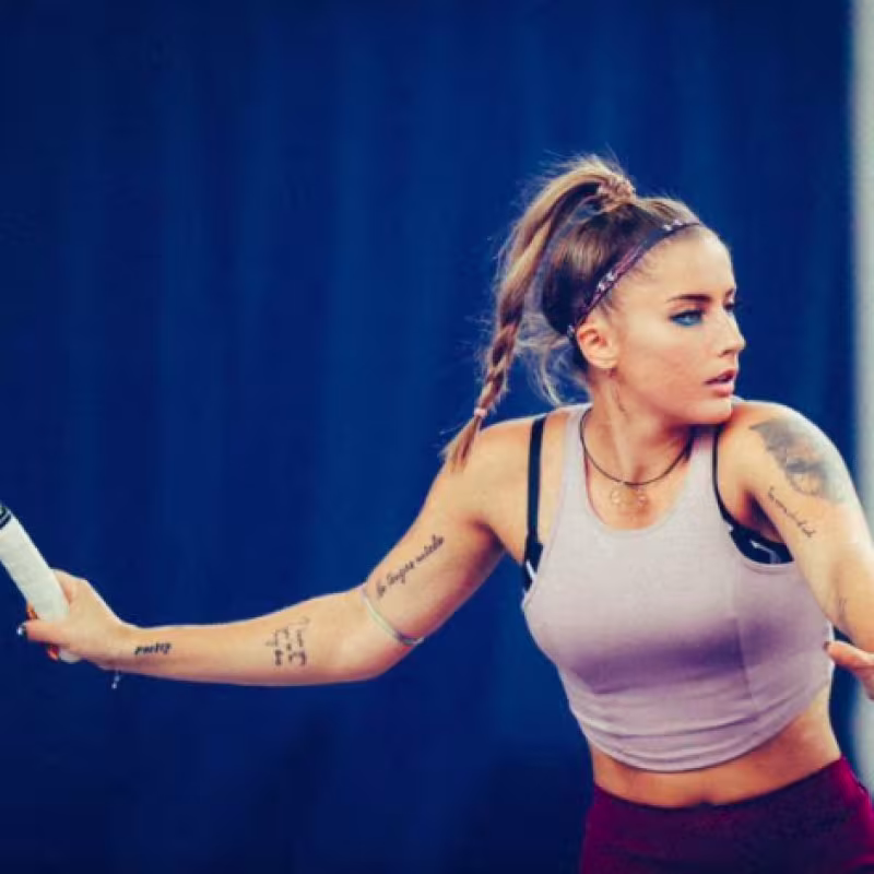 Andreea Prisacariu entrenando. Fuente @IamPrisacariuA