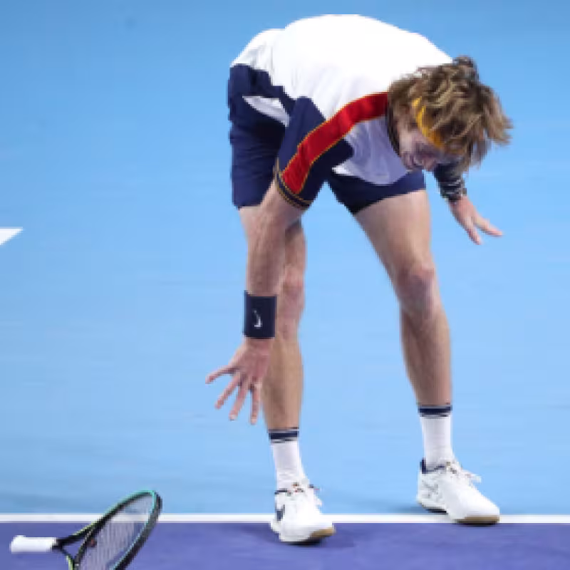 ATP Moscú 2021. Rublev sucumbe y da muestras de agotamiento mental