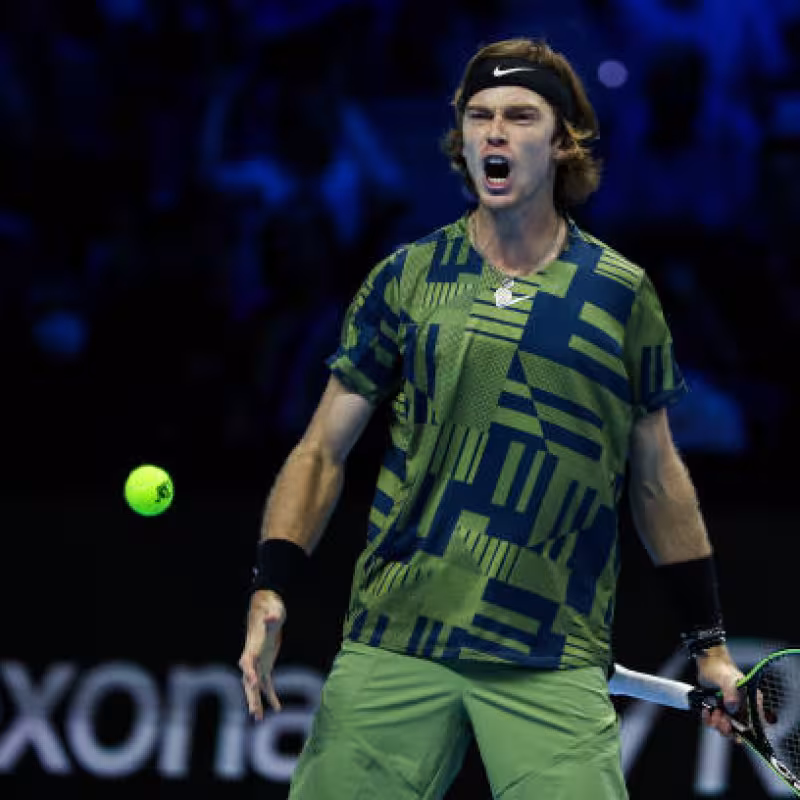 Andrey Rublev responde a Tsitsipas. Foto: gettyimages