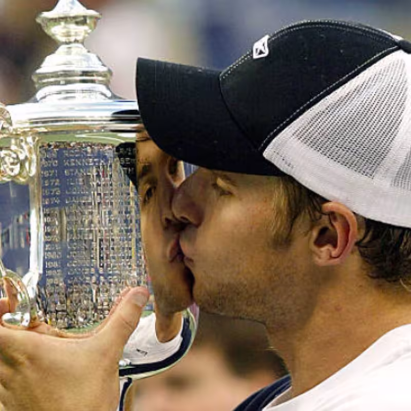 Andy Roddick, campeón del US Open 2003. Fuente: Getty