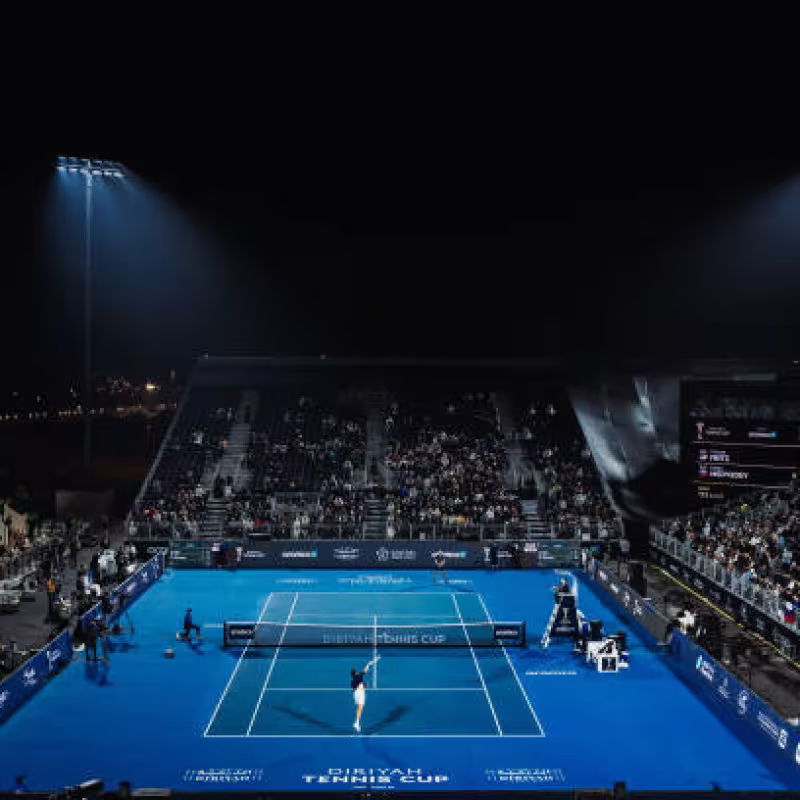 Diriyah Tennis Cup disputada en diciembre 2022. Foto: Getty