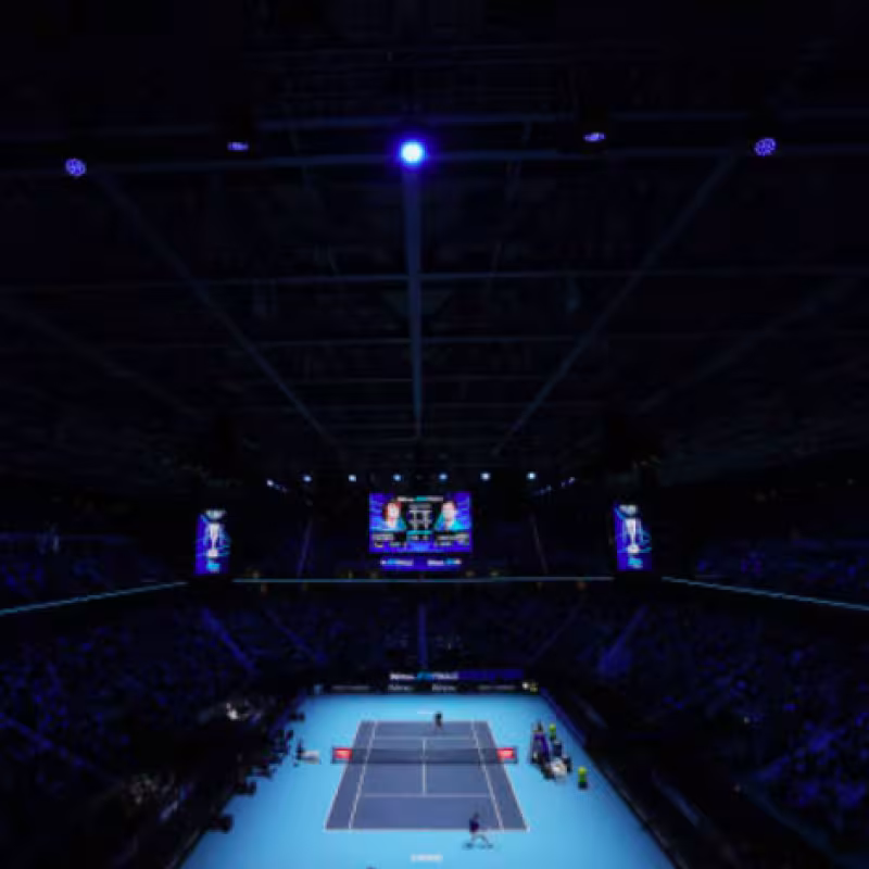 Pista ATP Finals Turín. Foto: Getty